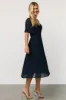 Colette Sweetheart Midi Dress | Navy sold by Baltic Born