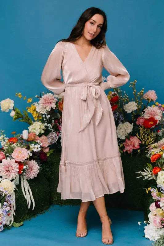 Flynn Midi Dress | Champagne sold by Baltic Born