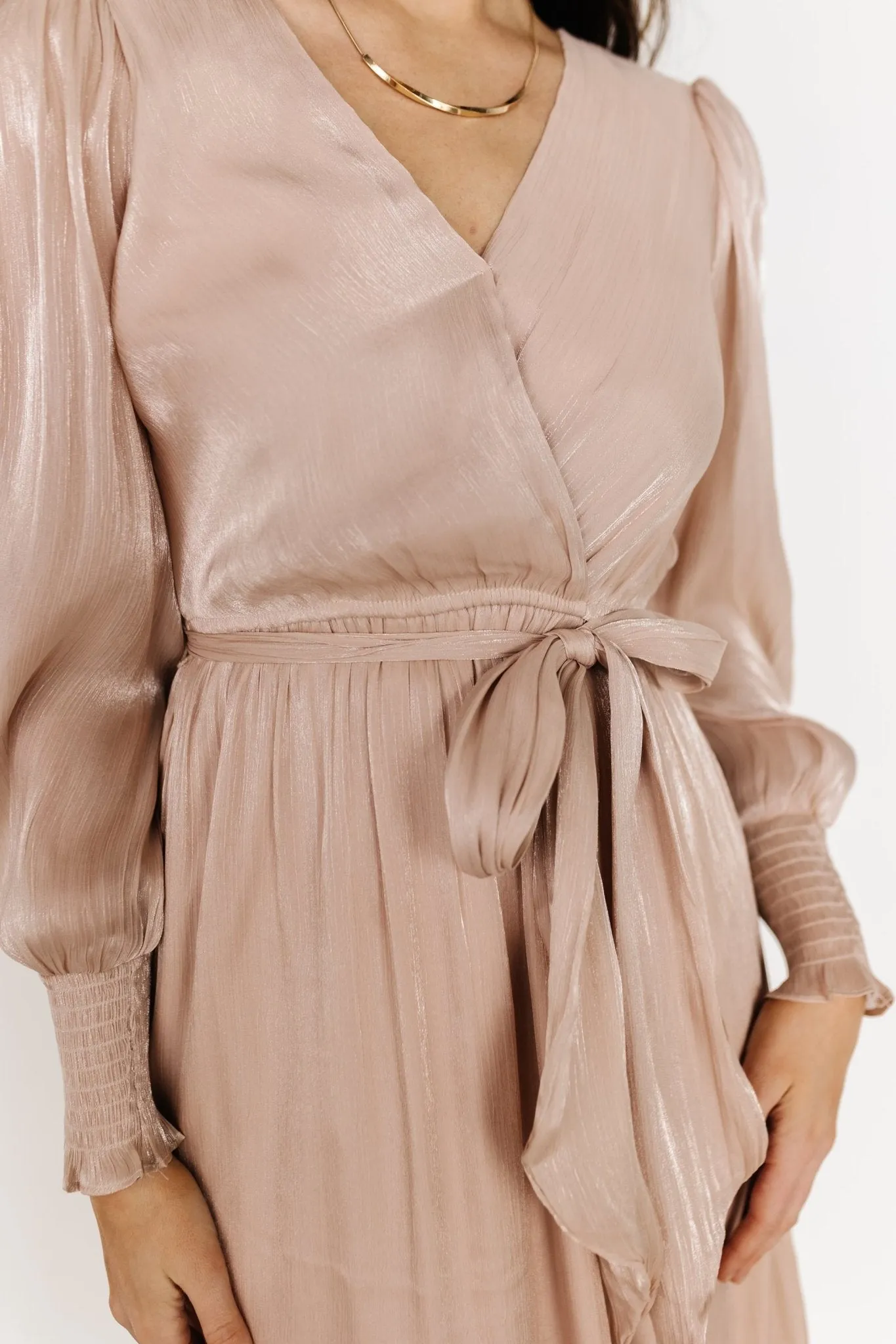 Flynn Midi Dress | Champagne sold by Baltic Born product image thumbnail 5