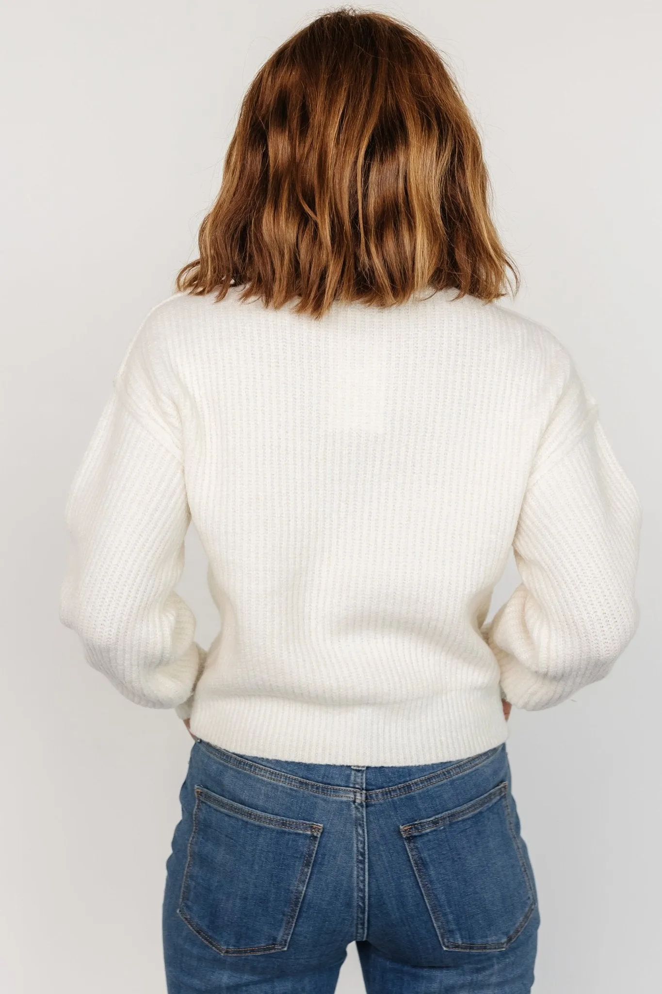 Frannie Knit Turtleneck Sweater | Cream sold by Baltic Born product image thumbnail 5