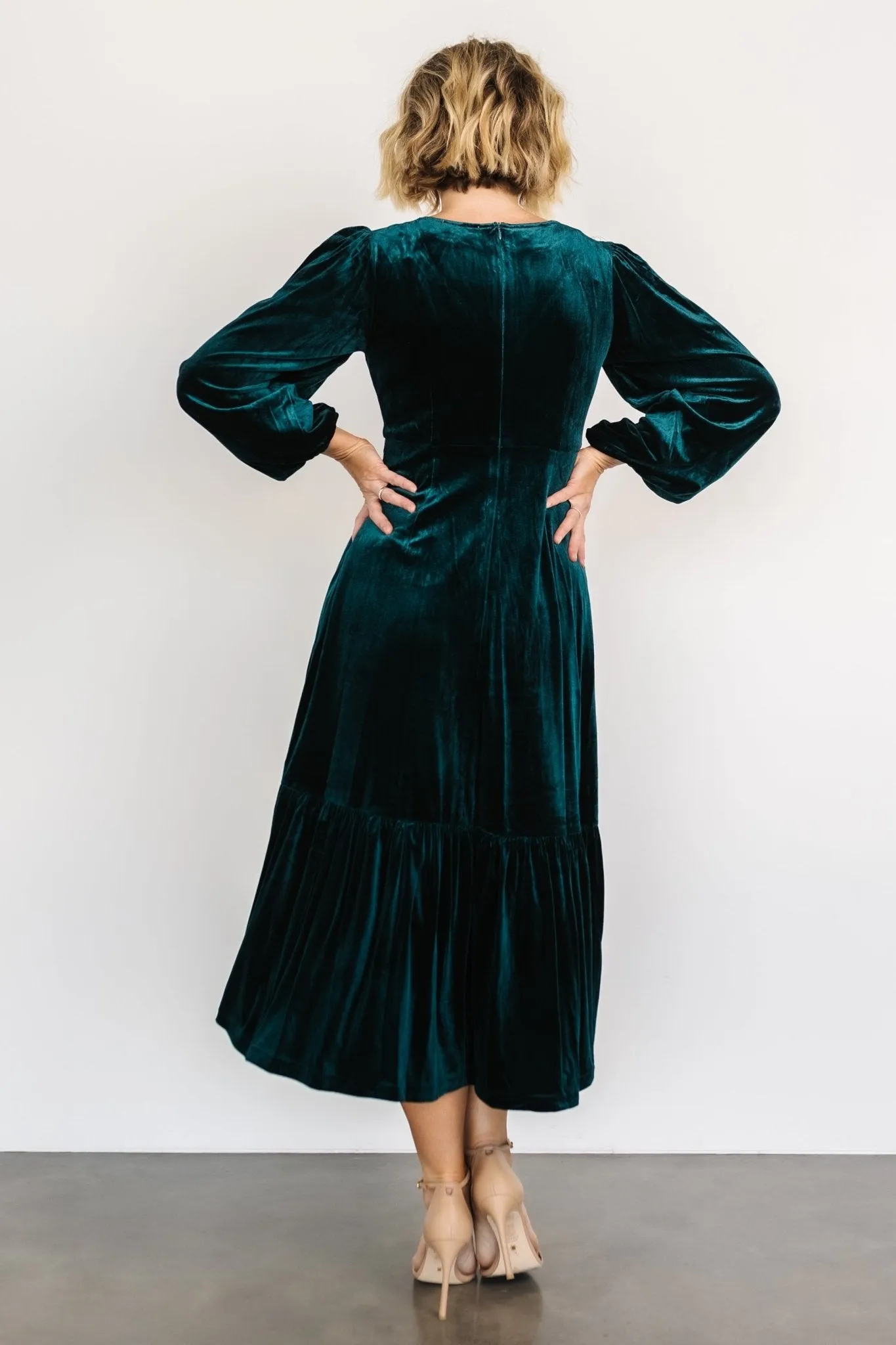 Erika Velvet Maxi Dress | Jade sold by Baltic Born product image thumbnail 4