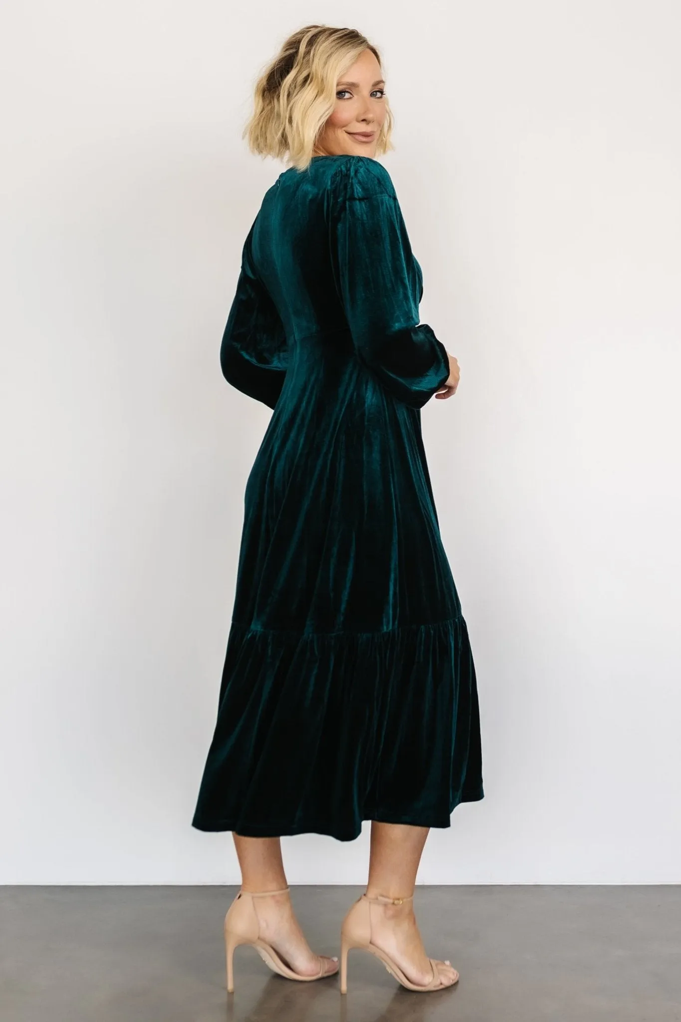Erika Velvet Maxi Dress | Jade sold by Baltic Born product image thumbnail 5