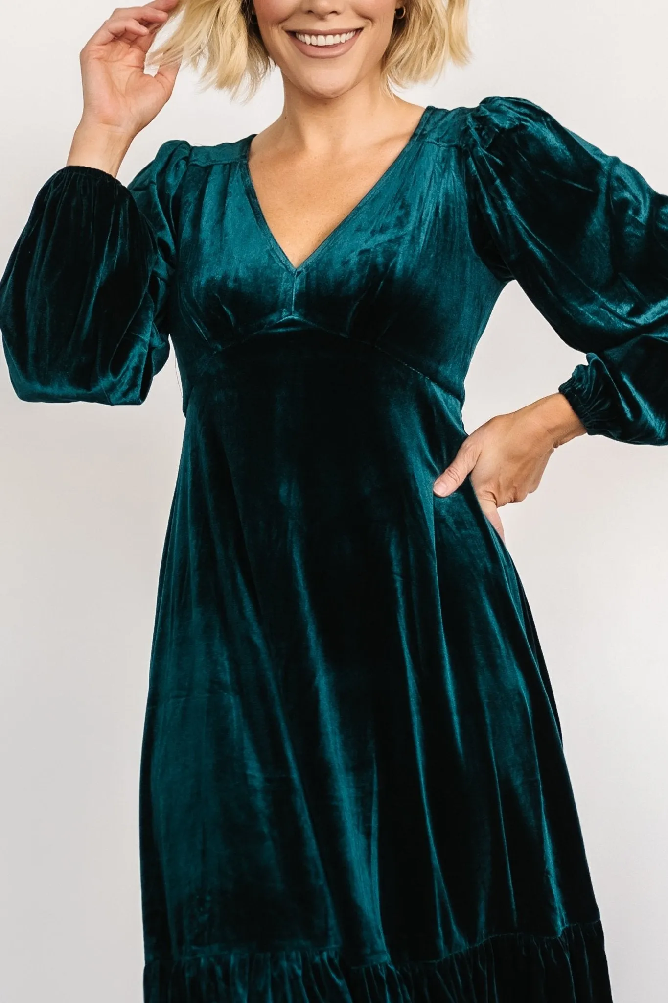 Erika Velvet Maxi Dress | Jade sold by Baltic Born product image thumbnail 2