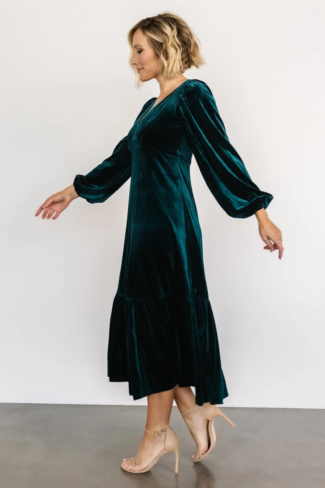 Erika Velvet Maxi Dress | Jade sold by Baltic Born product image thumbnail 3