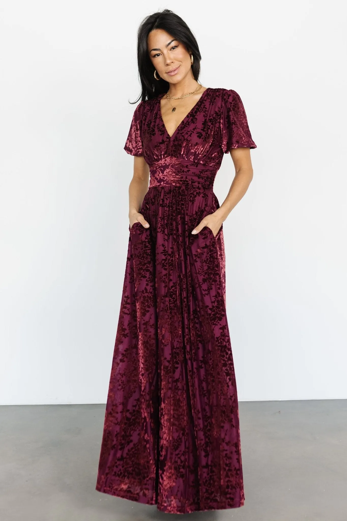 Leslie Velvet Maxi Dress | Mulberry sold by Baltic Born product image thumbnail 3