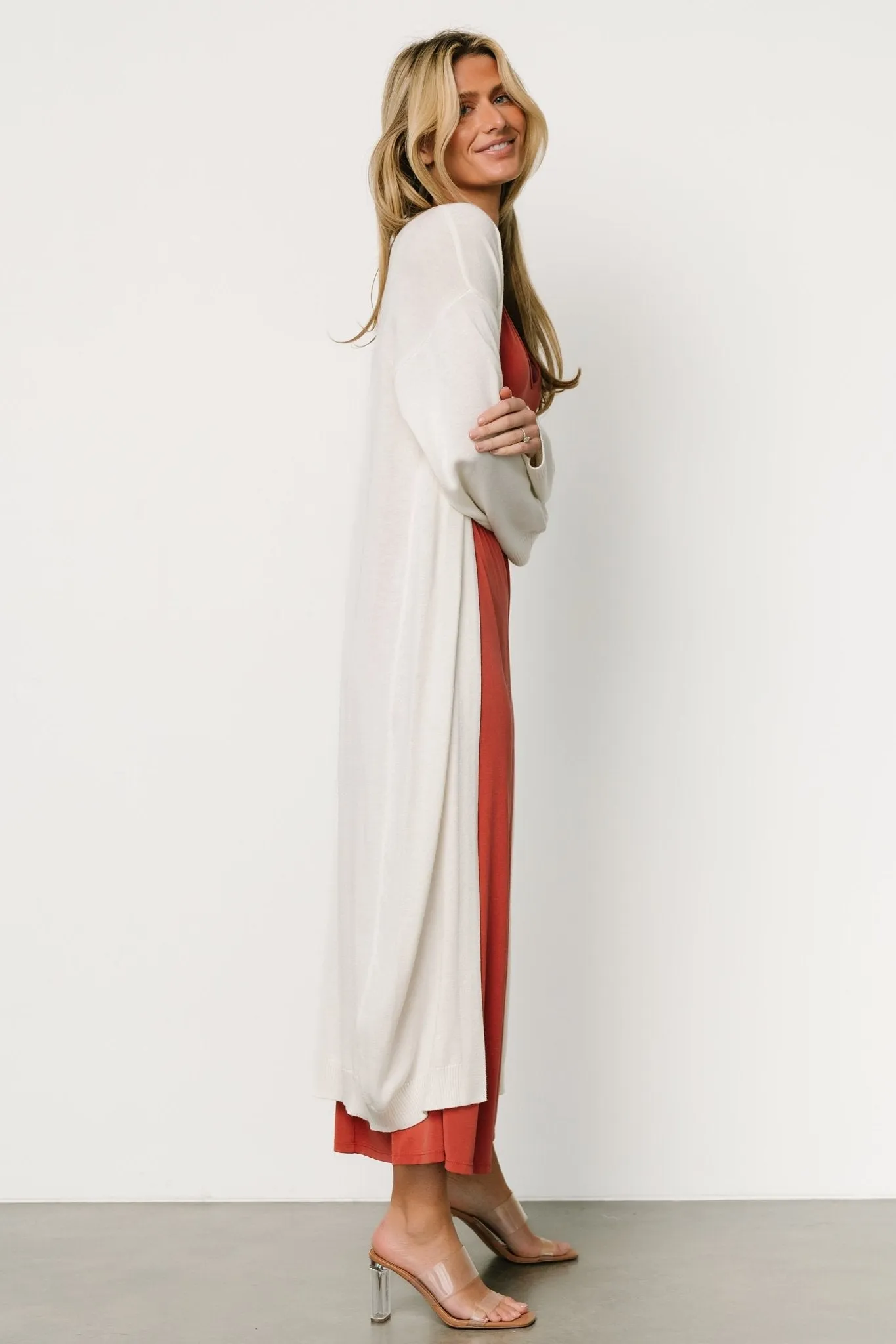Blanche Long Cardigan | Ivory sold by Baltic Born product image thumbnail 3