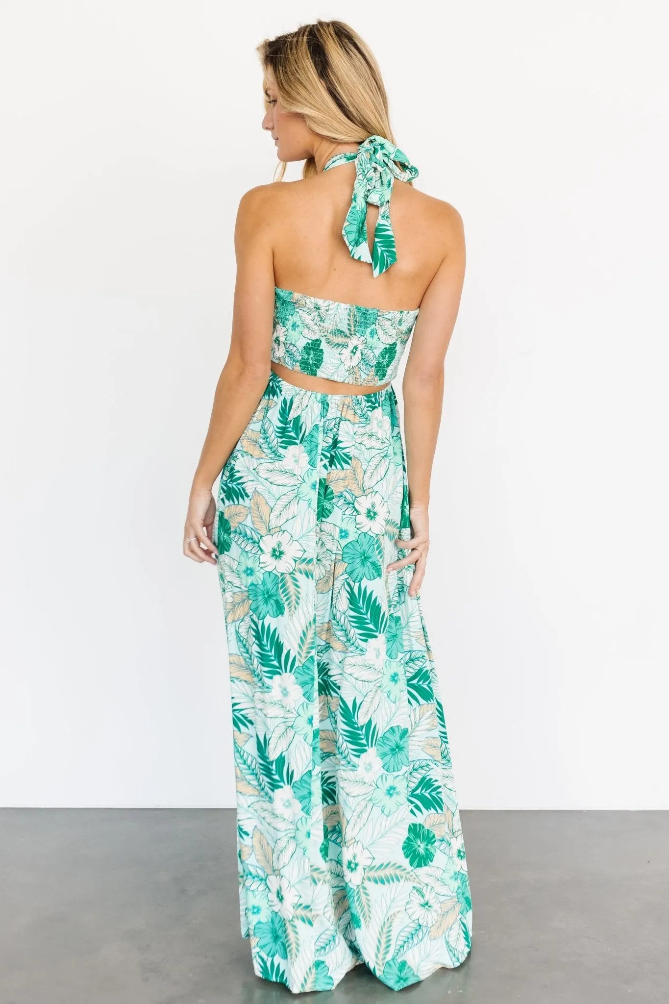 Wylde Cut Out Maxi Dress | Green Multi sold by Baltic Born product image thumbnail 2