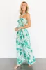 Wylde Cut Out Maxi Dress | Green Multi sold by Baltic Born