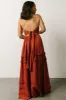 Augusta Halter Neck Maxi Dress | Terracotta sold by Baltic Born