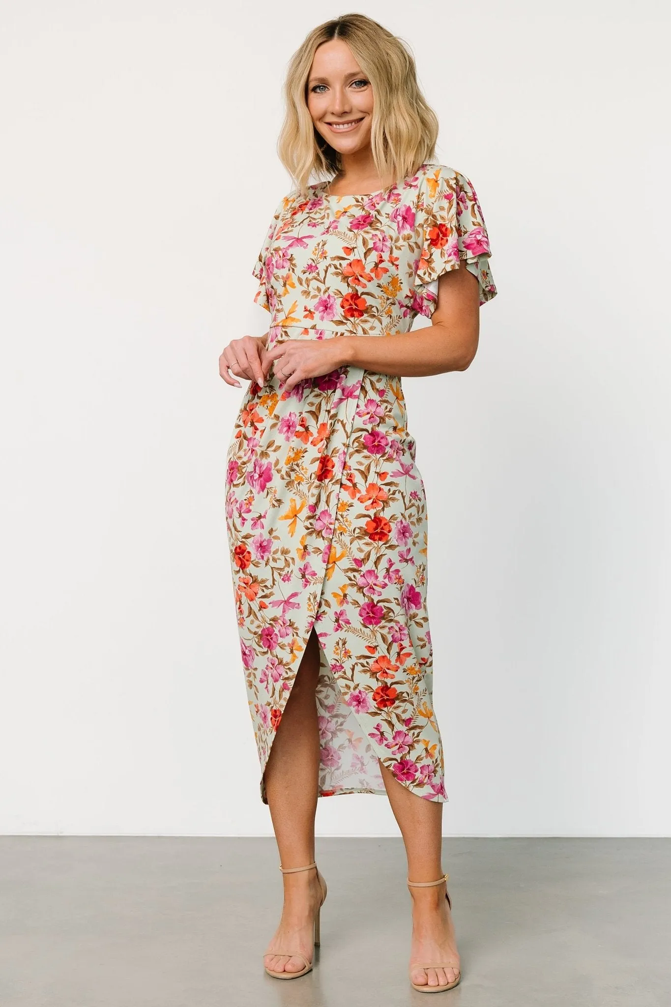 Bloomfield Midi Dress | Sage Floral sold by Baltic Born product image thumbnail 4