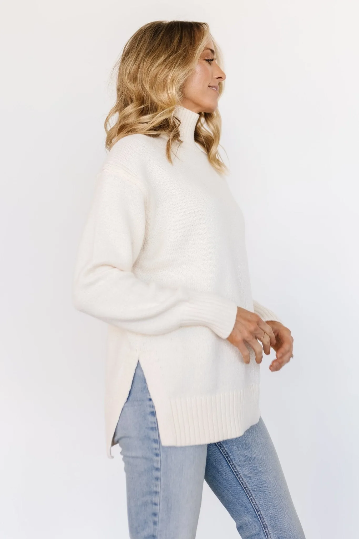 Suzie Turtleneck Sweater | Cream sold by Baltic Born product image thumbnail 5