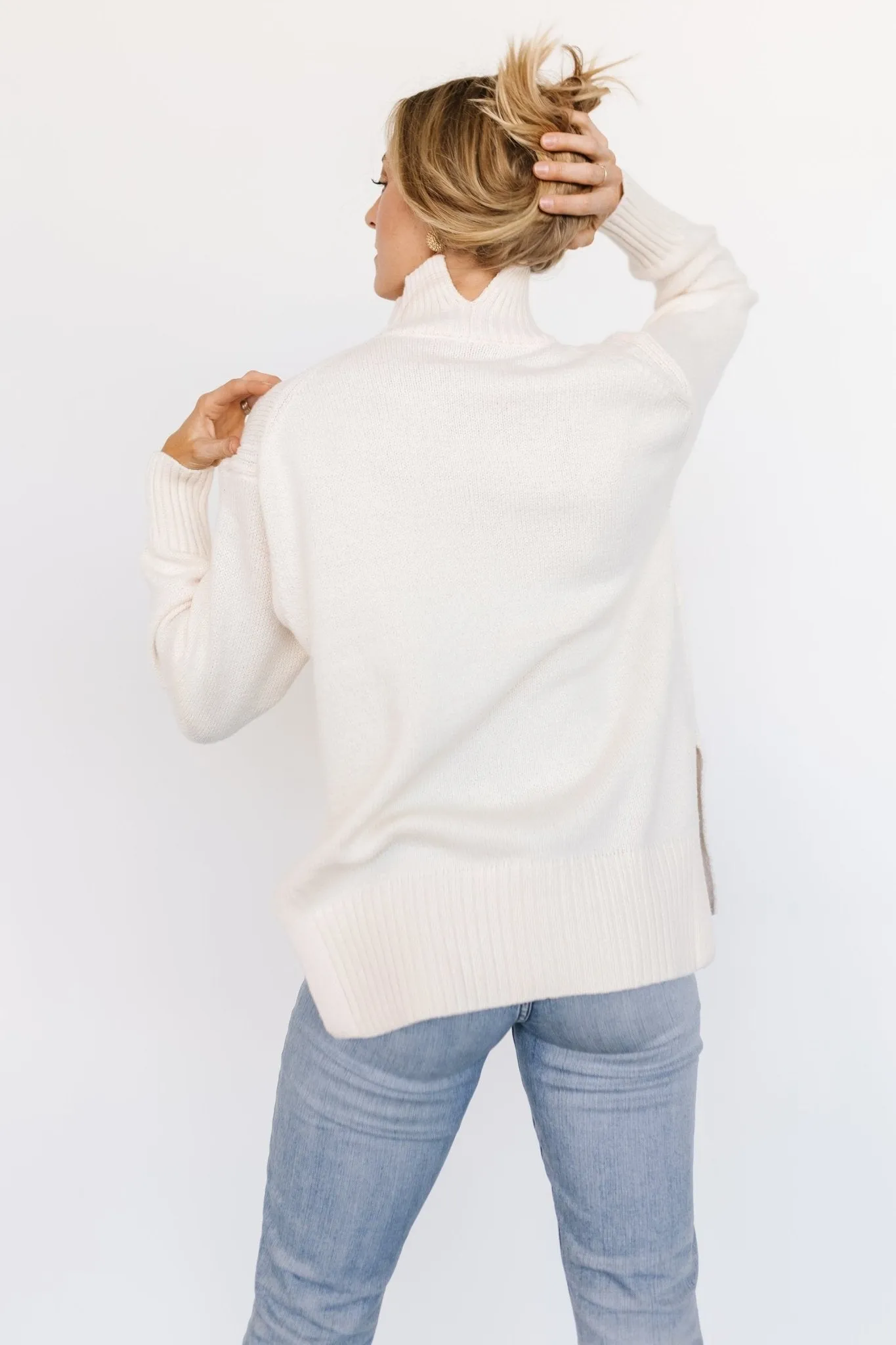 Suzie Turtleneck Sweater | Cream sold by Baltic Born product image thumbnail 4