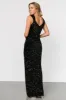 Marilyn Sequin Maxi Gown | Black sold by Baltic Born