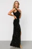 Marilyn Sequin Maxi Gown | Black sold by Baltic Born