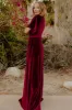 Meghan Velvet Wrap Maxi Dress | Mulberry sold by Baltic Born