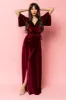 Meghan Velvet Wrap Maxi Dress | Mulberry sold by Baltic Born