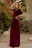 Meghan Velvet Wrap Maxi Dress | Mulberry sold by Baltic Born