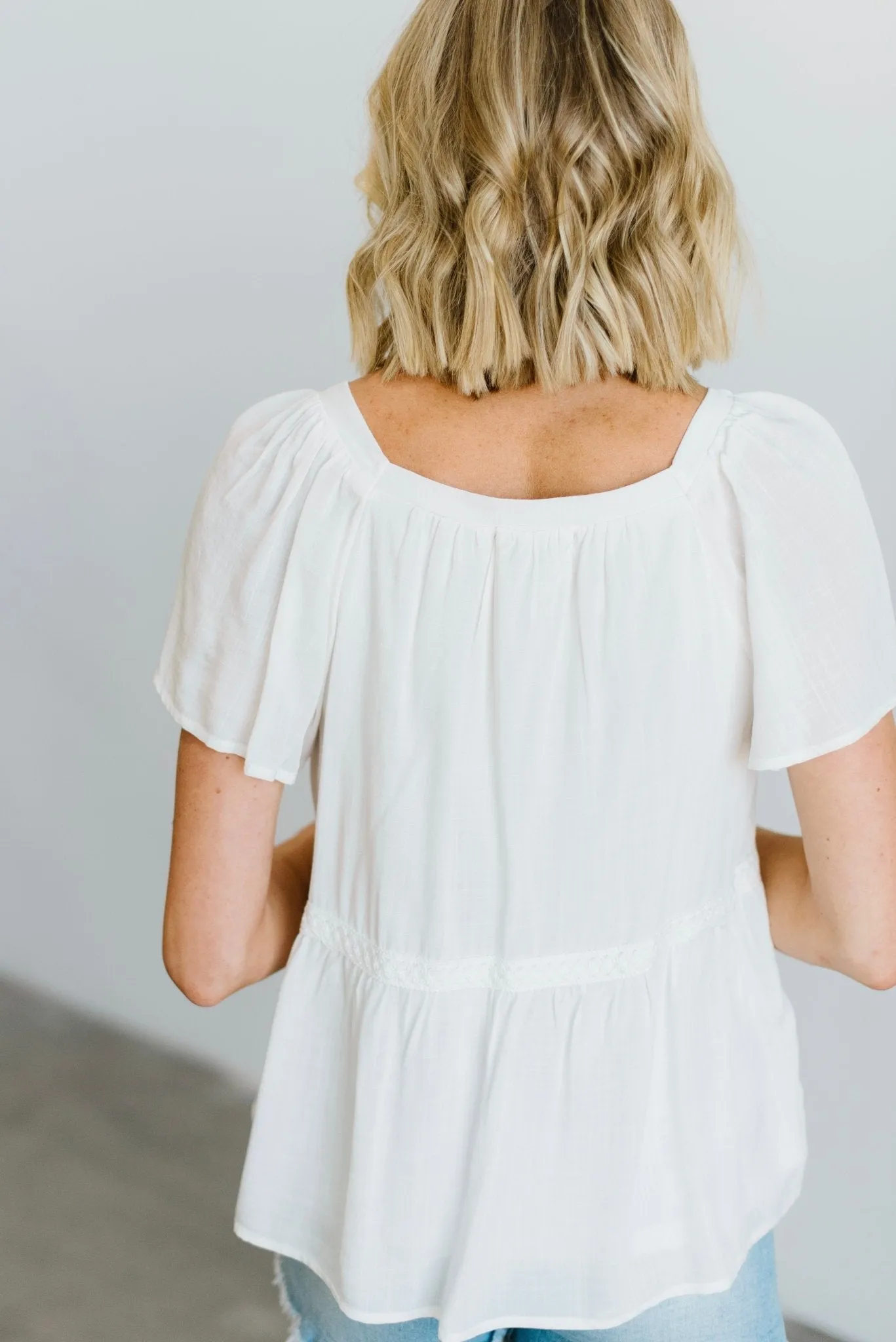 Unity Button Up Top | Off White sold by Baltic Born product image thumbnail 5