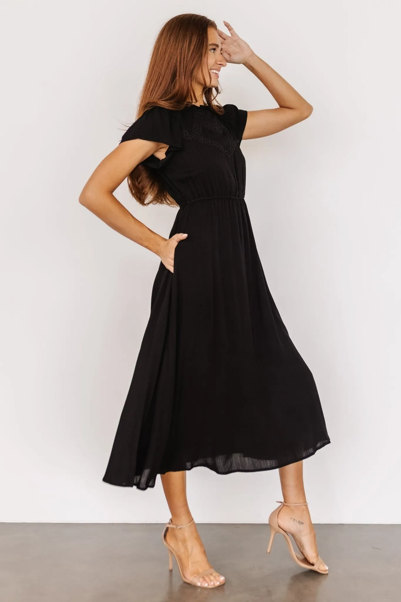 Prestyn Midi Dress | Black sold by Baltic Born product image thumbnail 2