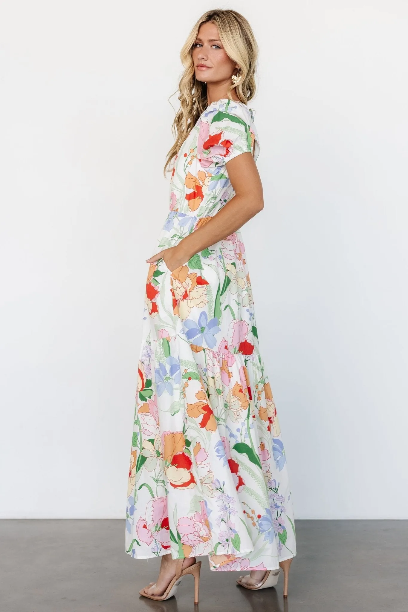 Risette Maxi Dress | Multi Floral sold by Baltic Born product image thumbnail 3
