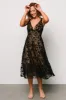 Larissa Midi Dress | Black + Nude sold by Baltic Born