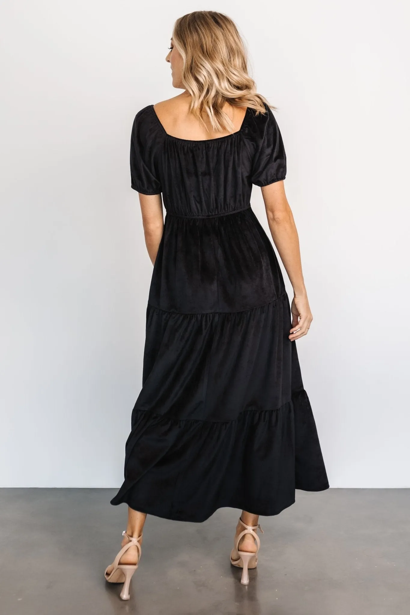 Kenli Velvet Maxi Dress | Black sold by Baltic Born product image thumbnail 4