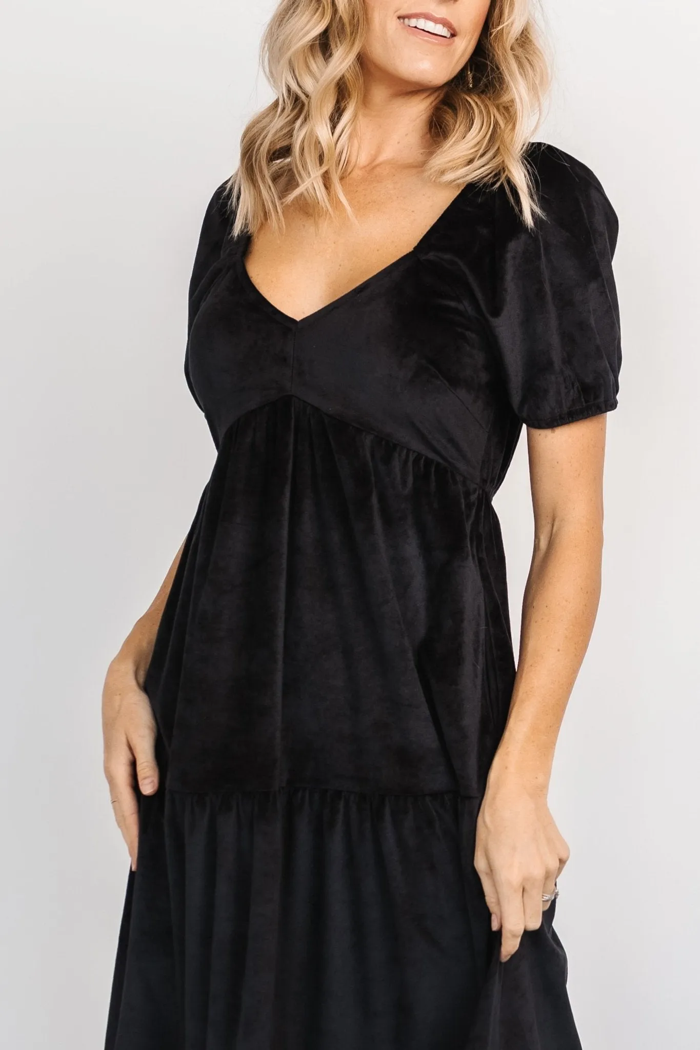 Kenli Velvet Maxi Dress | Black sold by Baltic Born product image thumbnail 2