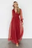 Layla Tulle Maxi Dress | Terracotta sold by Baltic Born