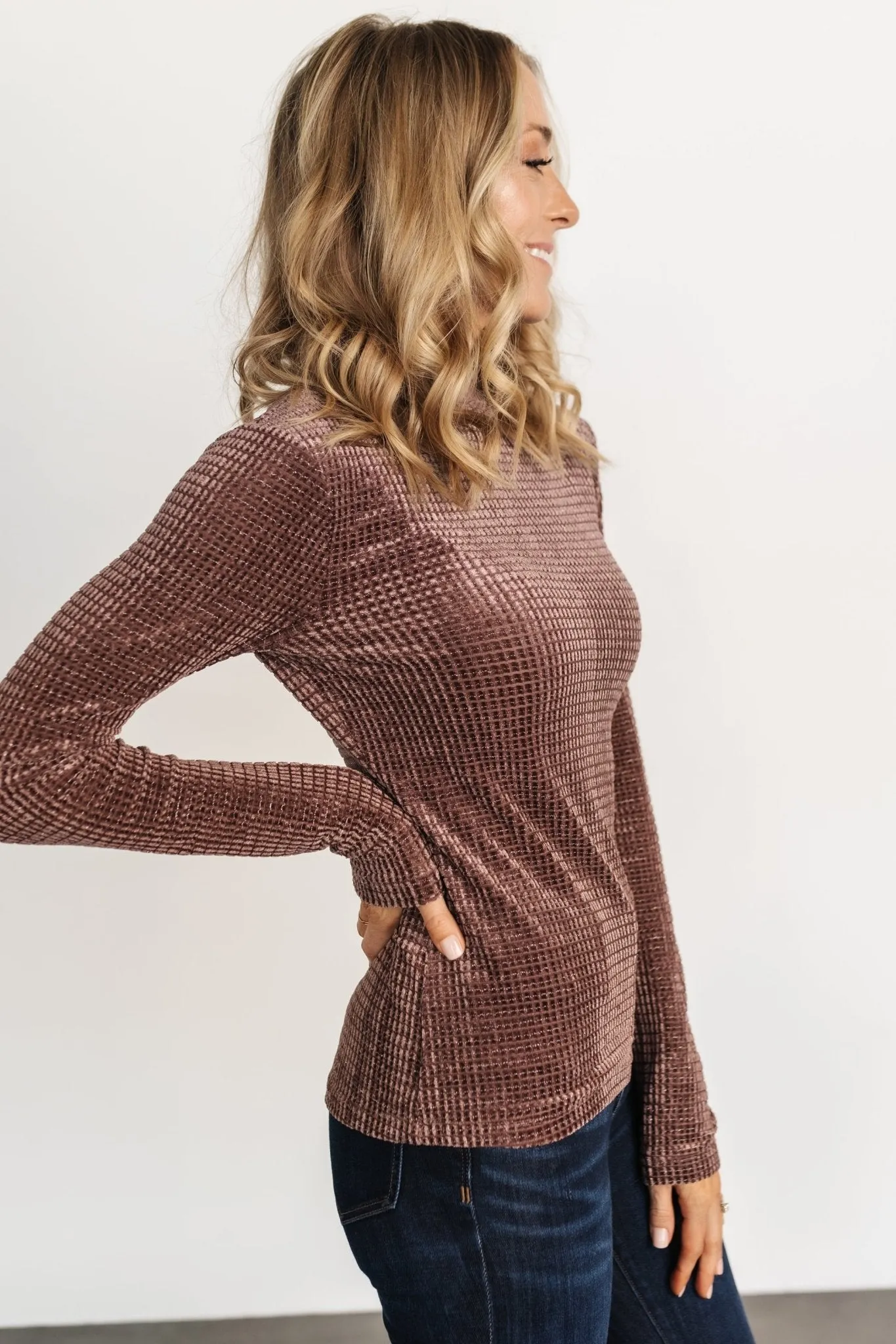 Joss Velvet Top | Dusty Clove sold by Baltic Born product image thumbnail 5