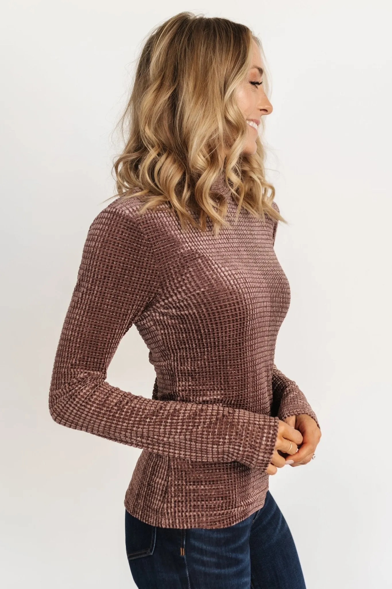 Joss Velvet Top | Dusty Clove sold by Baltic Born product image thumbnail 2