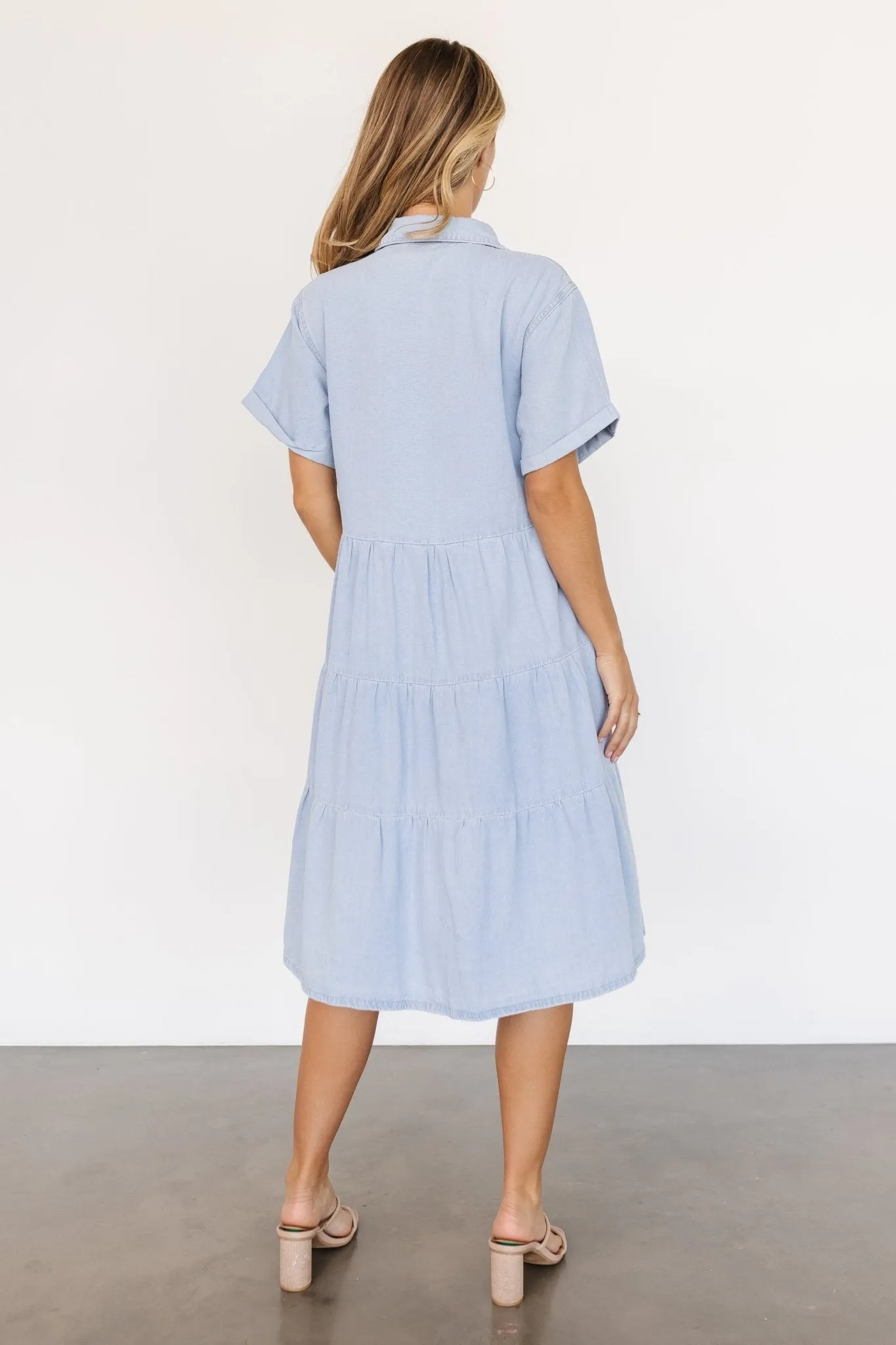 Belmont Denim Midi Dress | Blue sold by Baltic Born product image thumbnail 4