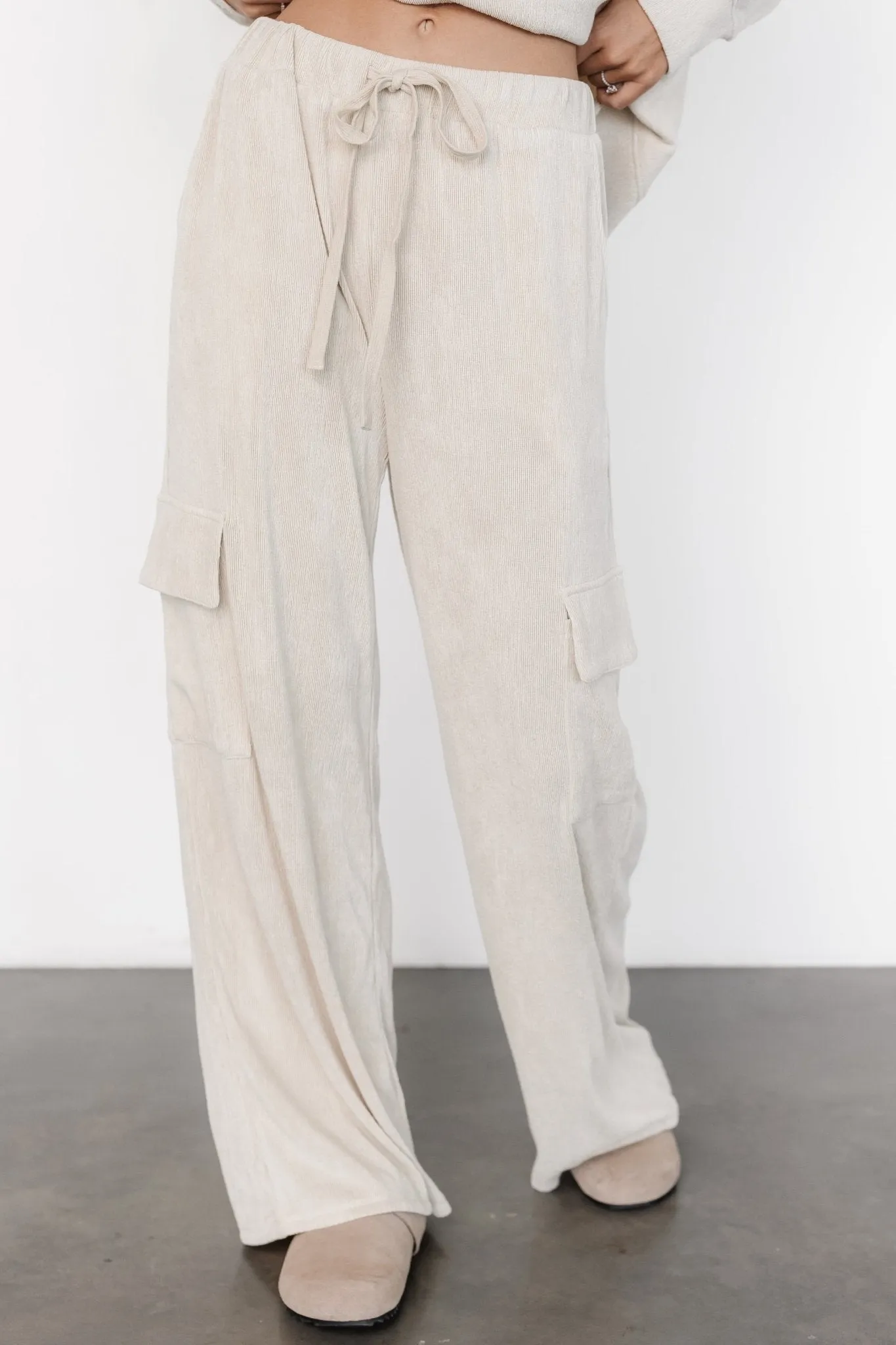 Portland Knit Cargo Pants | Natural sold by Baltic Born product image thumbnail 4