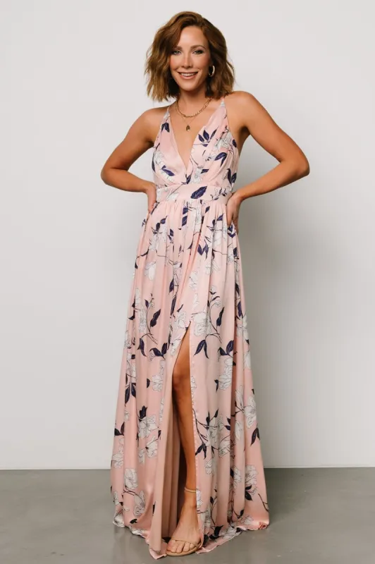 Brylee Maxi Dress | Blush Floral sold by Baltic Born