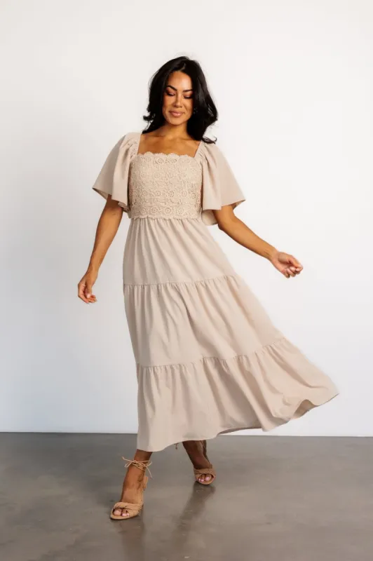 Fauna Lace Top Dress | Natural sold by Baltic Born