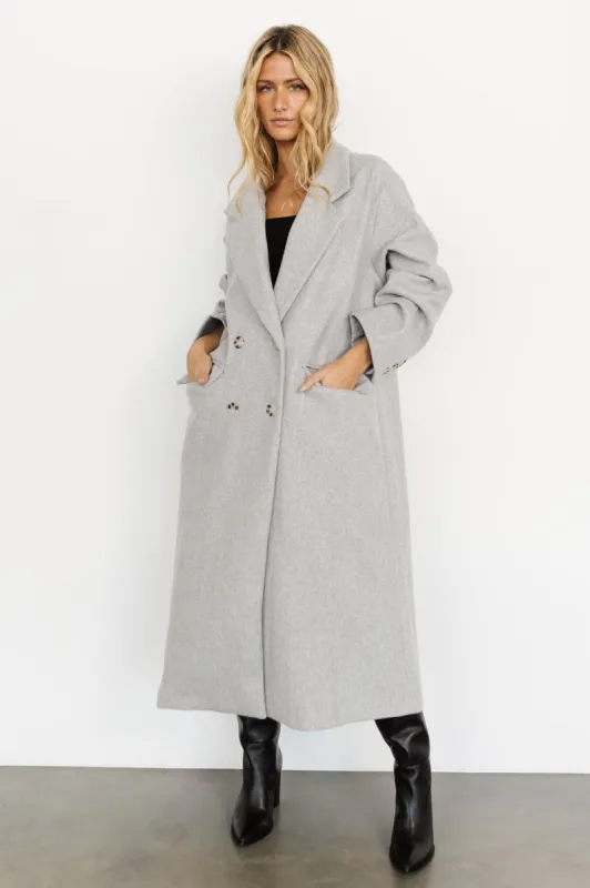 Anderson Double Breasted Coat | Gray sold by Baltic Born