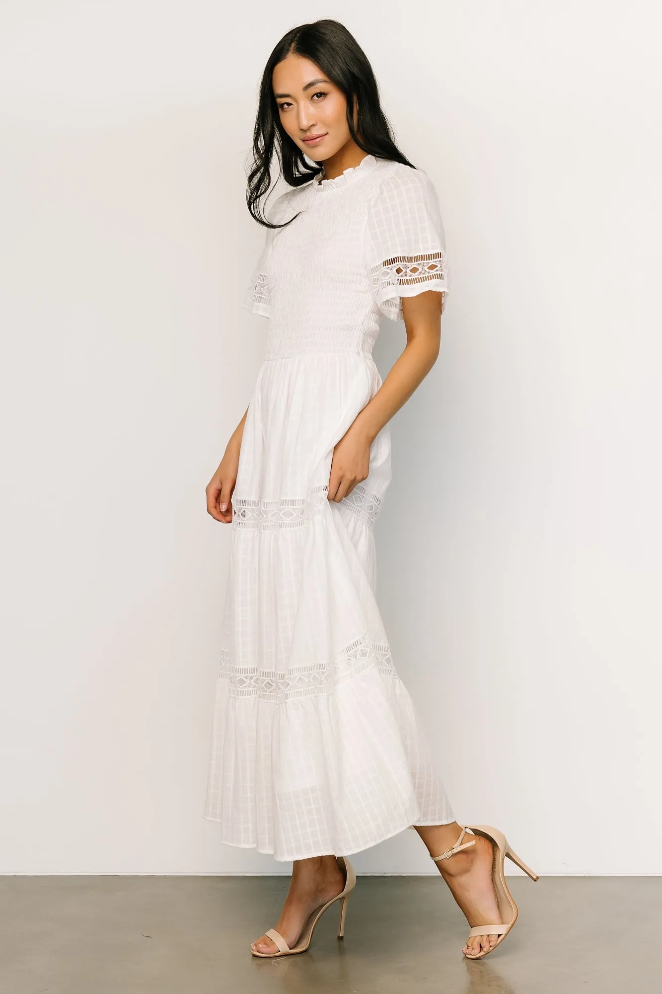 Loveland Geo Lace Maxi Dress | Off White sold by Baltic Born product image thumbnail 3