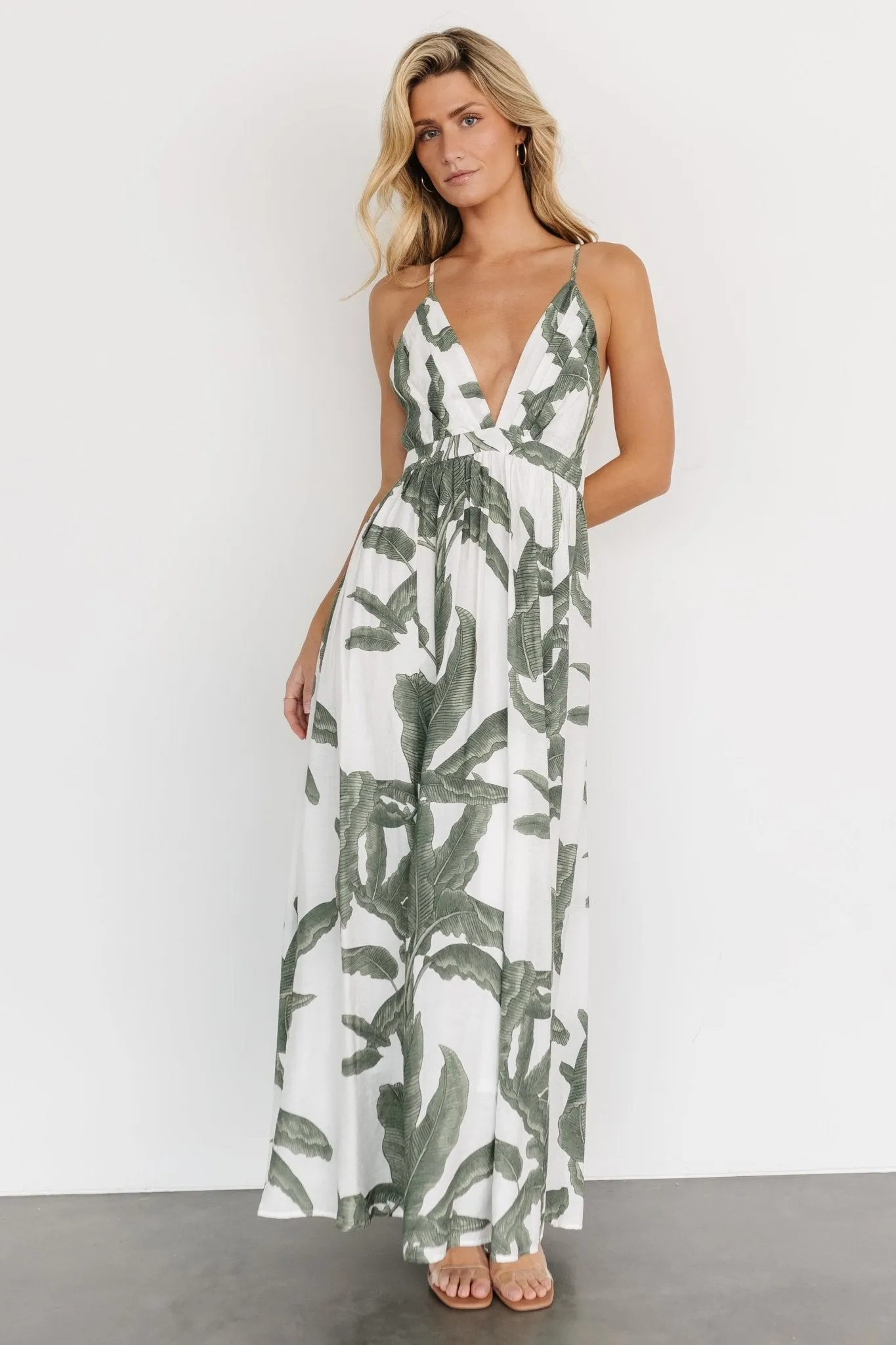 Miramar Maxi Dress | Green Print sold by Baltic Born product image thumbnail 2