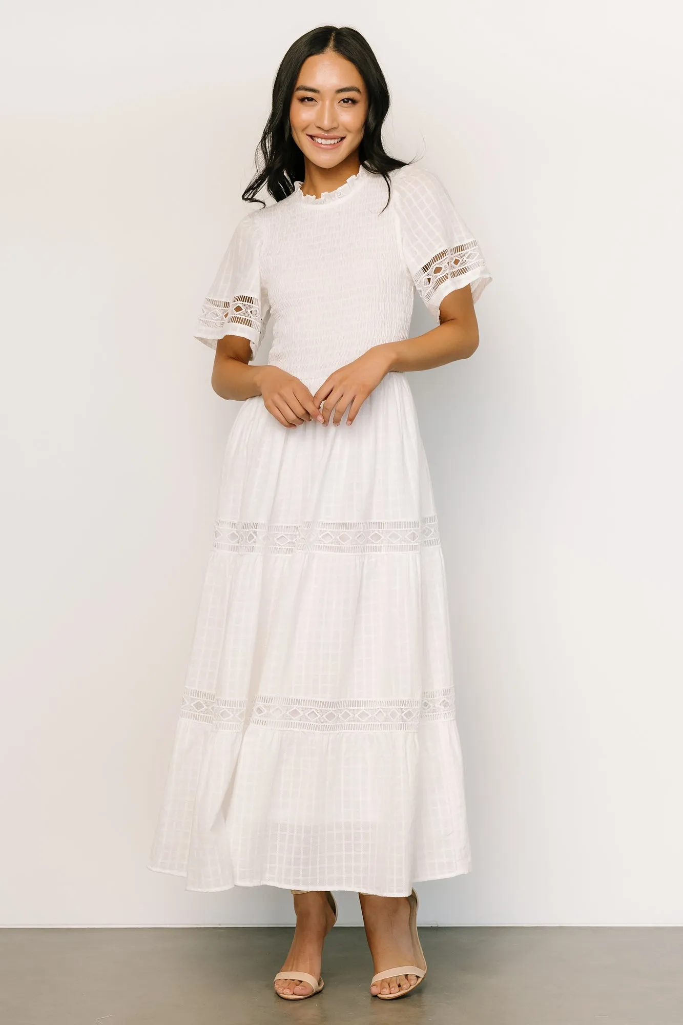 Loveland Geo Lace Maxi Dress | Off White sold by Baltic Born product image thumbnail 5