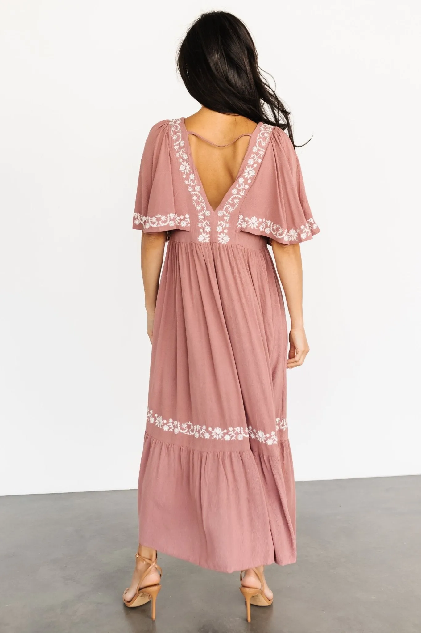 Jocelyn Maxi Dress | Dusty Mauve sold by Baltic Born product image thumbnail 2