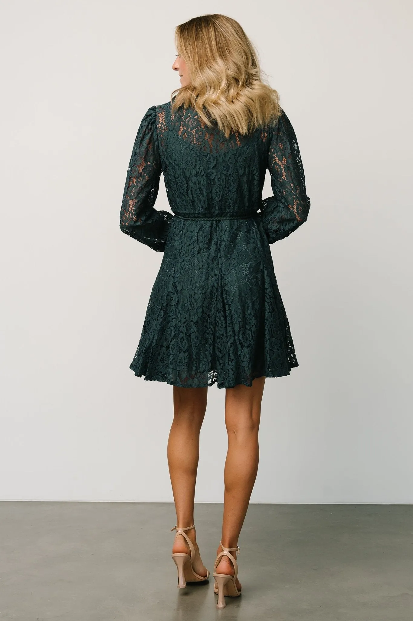 Stefan Lace Short Dress | Jade sold by Baltic Born product image thumbnail 3