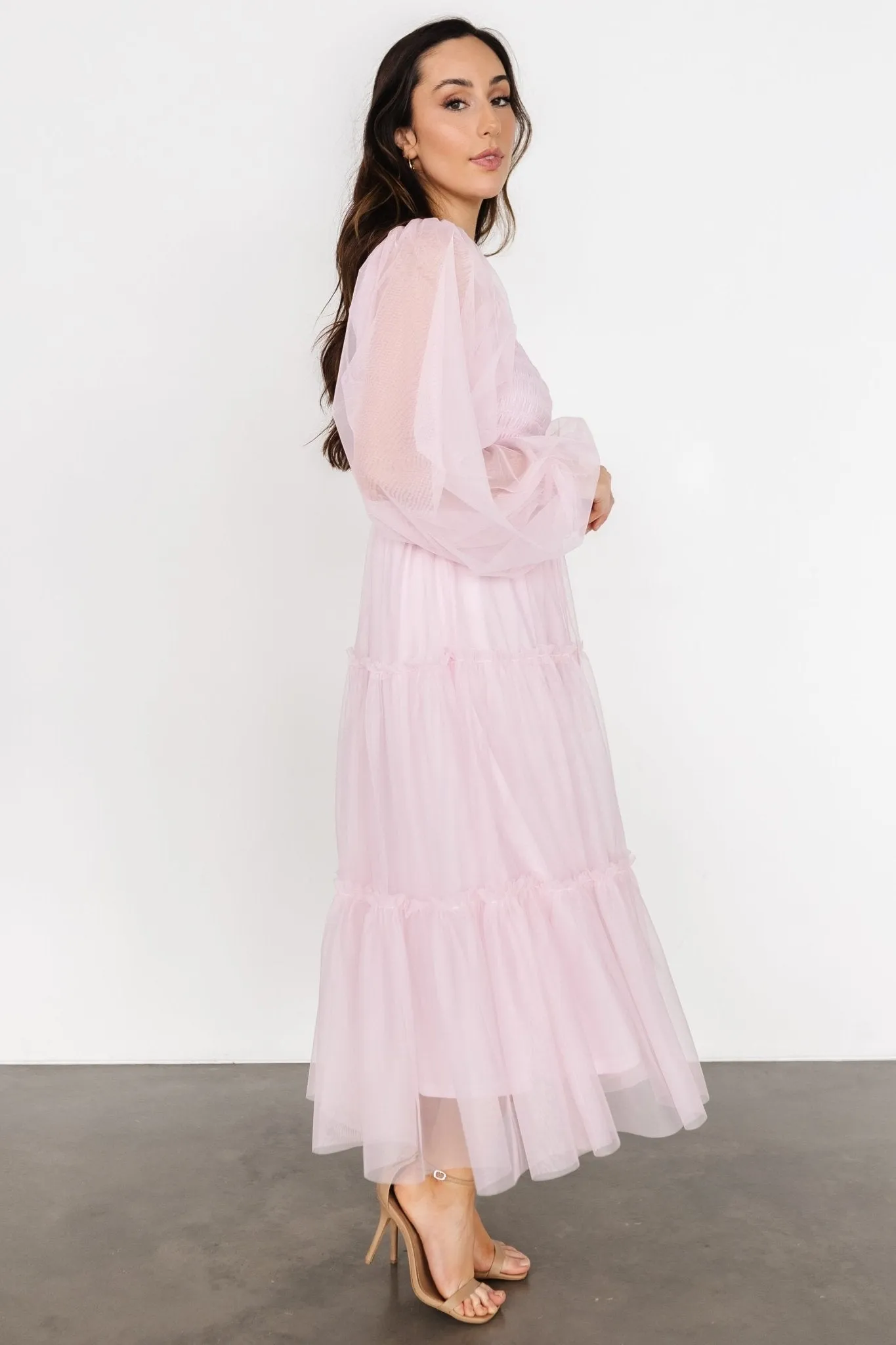Katrina Tulle Maxi Dress | Light Rose sold by Baltic Born product image thumbnail 4