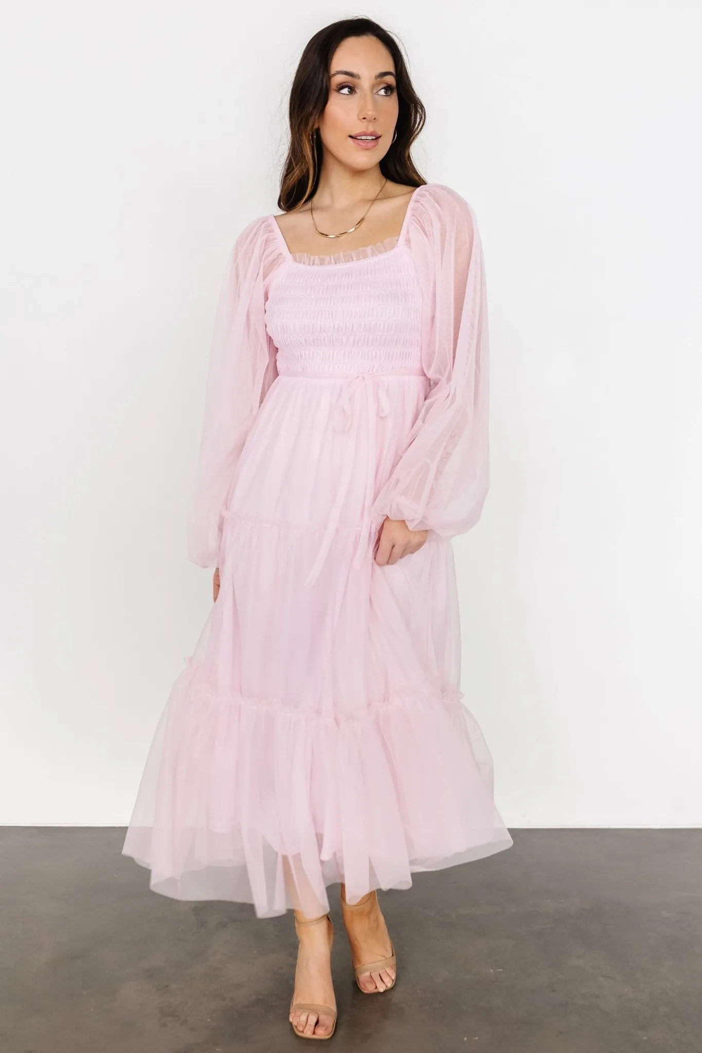 Katrina Tulle Maxi Dress | Light Rose sold by Baltic Born product image thumbnail 2