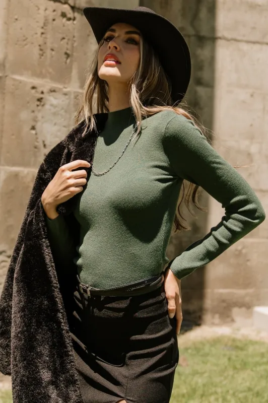 Frances Knit Top | Green sold by Baltic Born