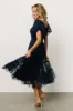 Liv Tulle Midi Dress | Navy sold by Baltic Born