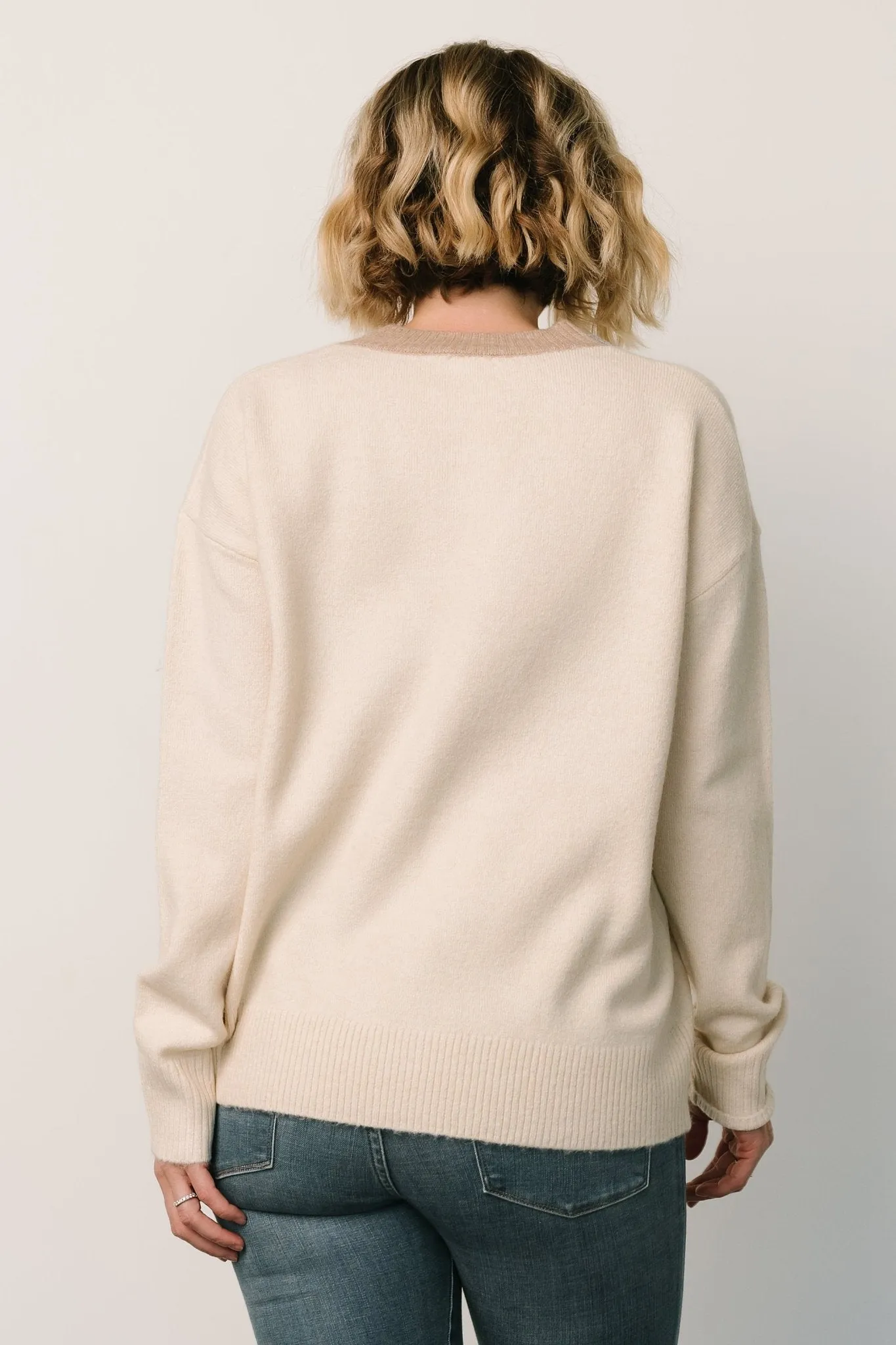 Verna Button Cardigan | Cream sold by Baltic Born product image thumbnail 5