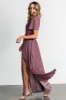 Naomi Short Sleeve Maxi Dress | Vintage Plum sold by Baltic Born