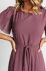 Naomi Short Sleeve Maxi Dress | Vintage Plum sold by Baltic Born