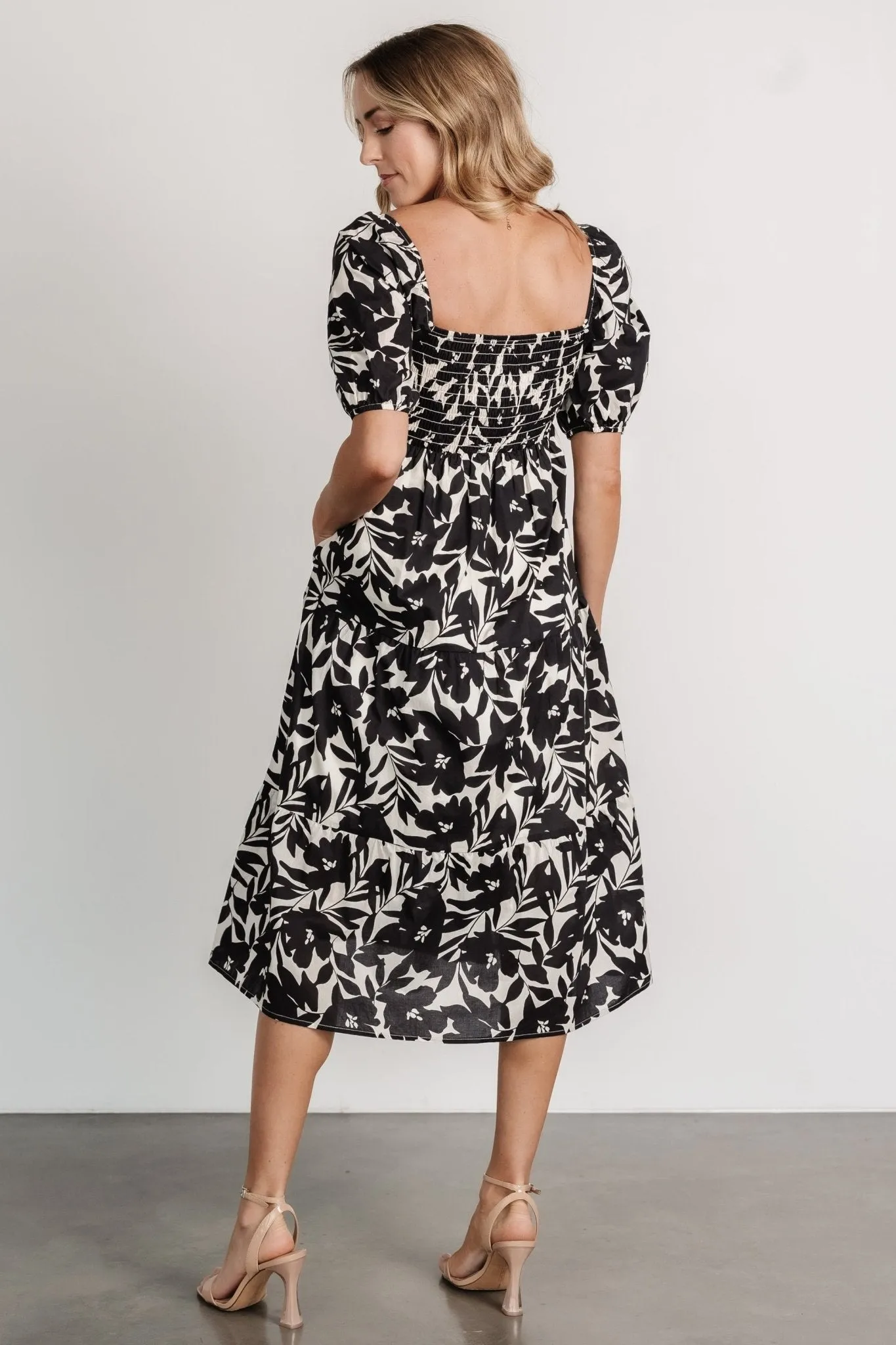 Keaton Midi Dress | Black Print sold by Baltic Born product image thumbnail 4