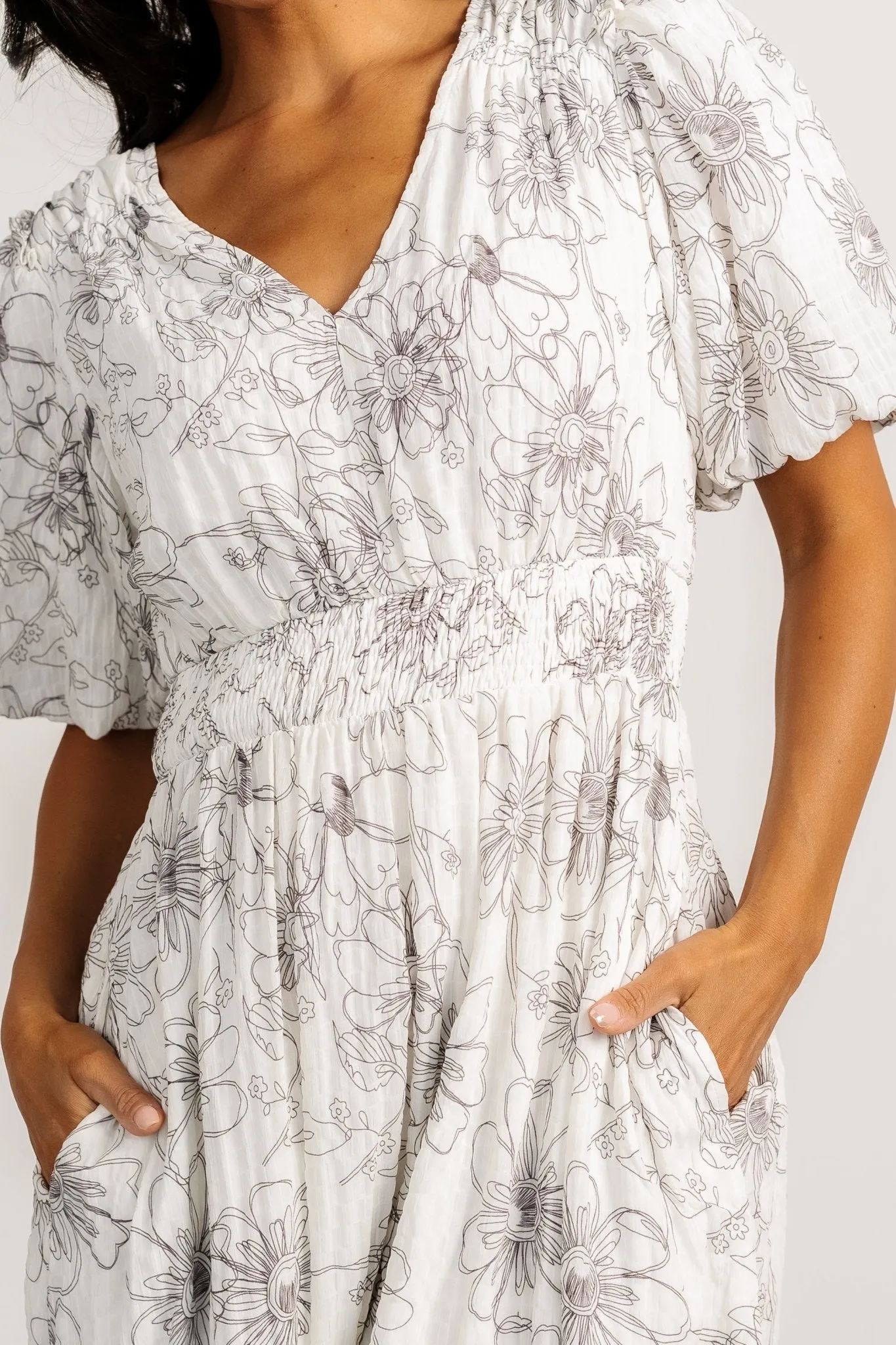 Makenna Midi Dress | Off White Print sold by Baltic Born product image thumbnail 2