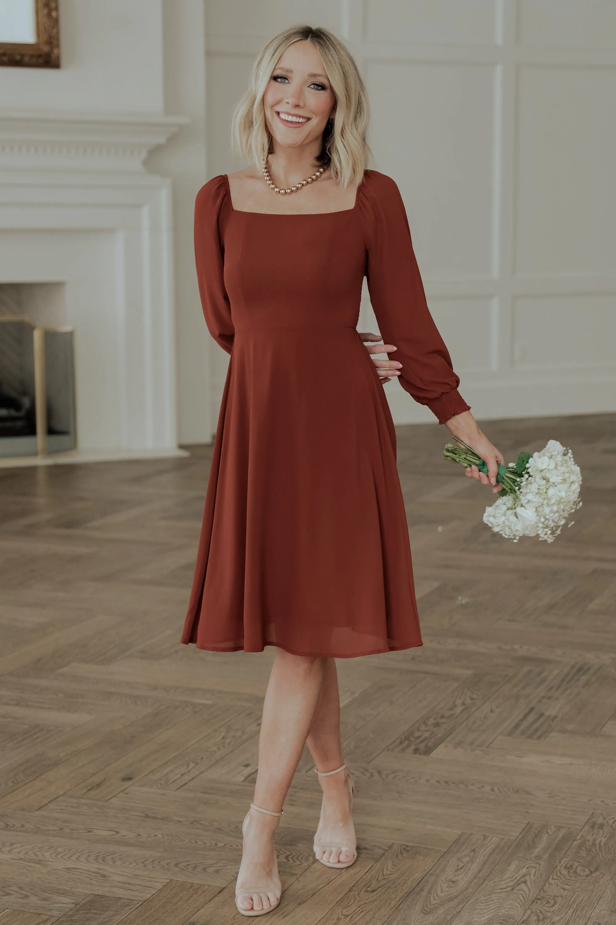 Elise Short Dress | Cinnamon sold by Baltic Born